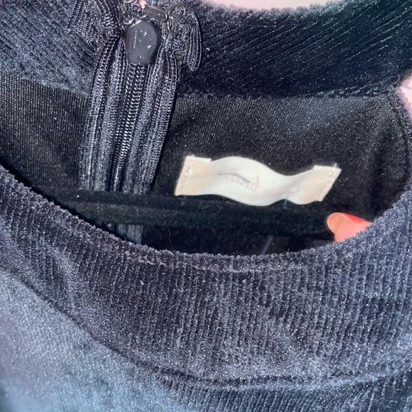 NWT Black Soft Corduroy Dress - Picture 10 of 10